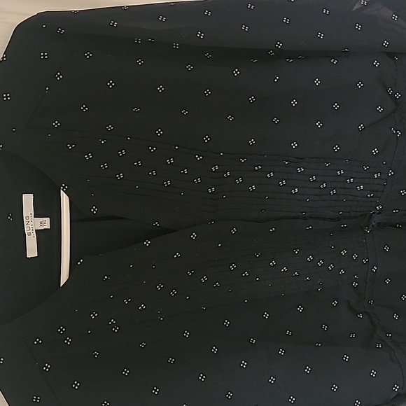 Navy/White Shirt Dress - Picture 3 of 6